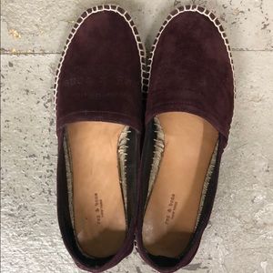 Rag & Bone Edie espadrilles in Merlot.